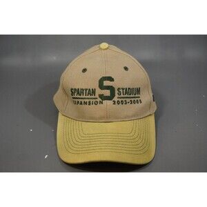 Vintage Michigan State Spartans Hat Cap Stadium Expansion 2003-2005 Two Tone